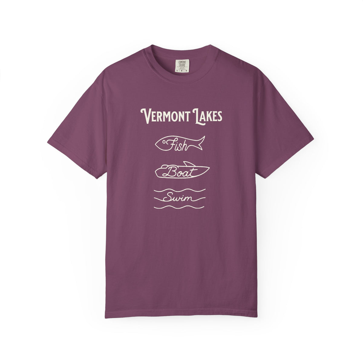 Vermont Lakes "Fish • Boat • Swim" T-Shirt