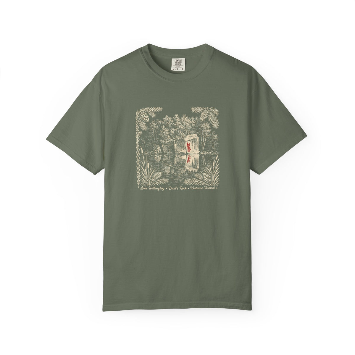 Lake Willoughby  Graphic T-Shirt — 'Devil's Rock' Nautical Tee