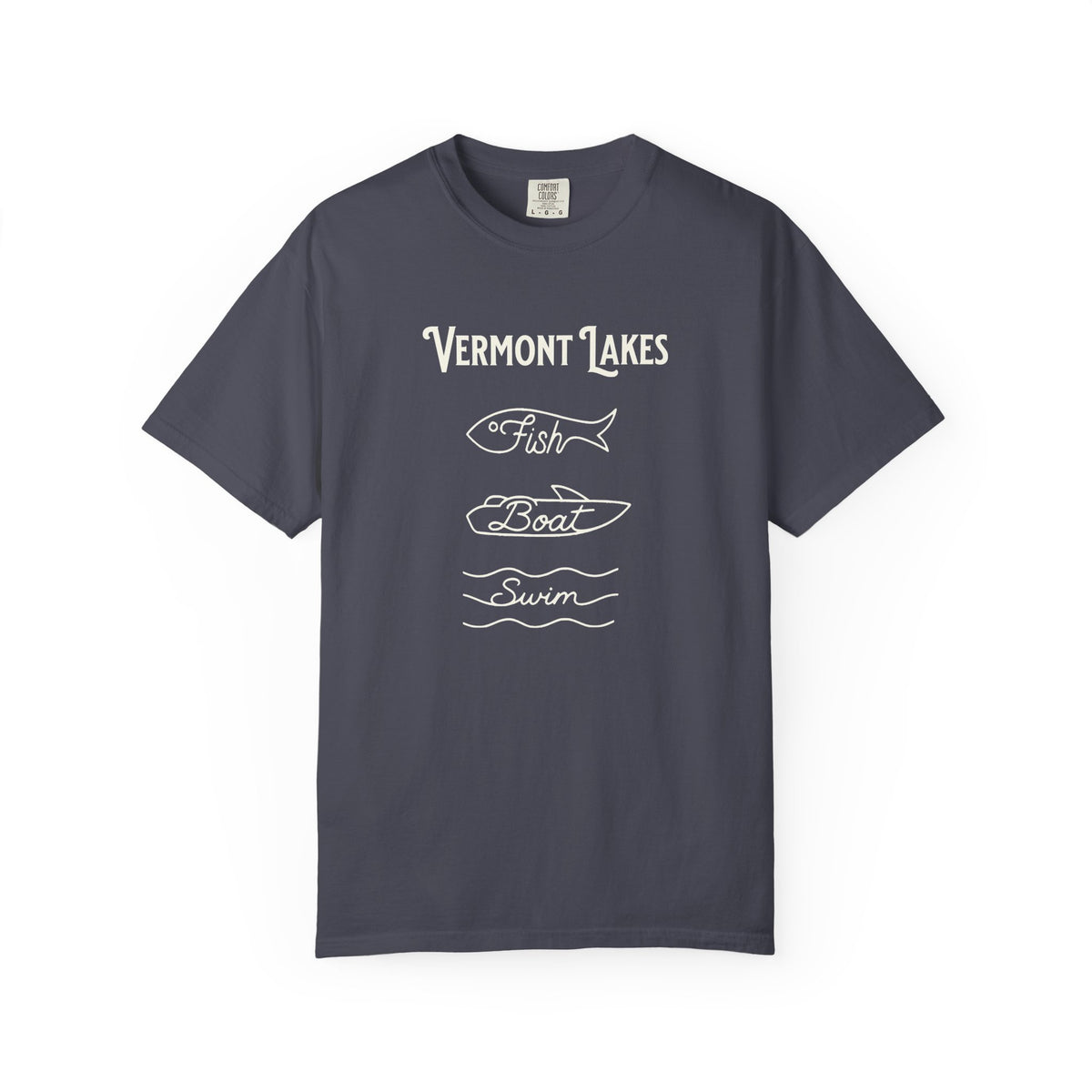 Vermont Lakes "Fish • Boat • Swim" T-Shirt