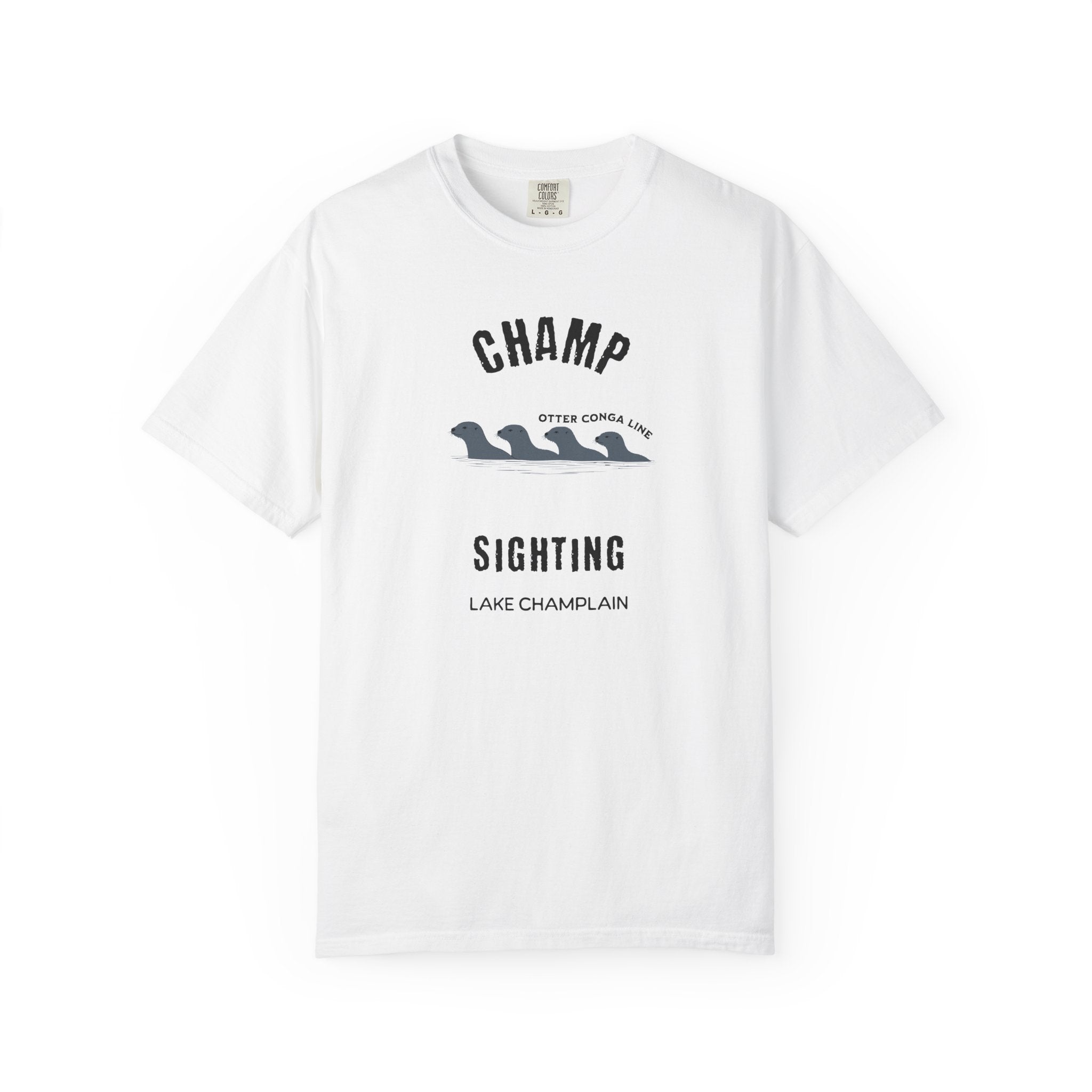 Champ Sighting T-Shirt | Lake Champlain Vermont Otters | Funny Vermont Lake Monster Shirt | Comfort Colors Unisex Graphic Tee