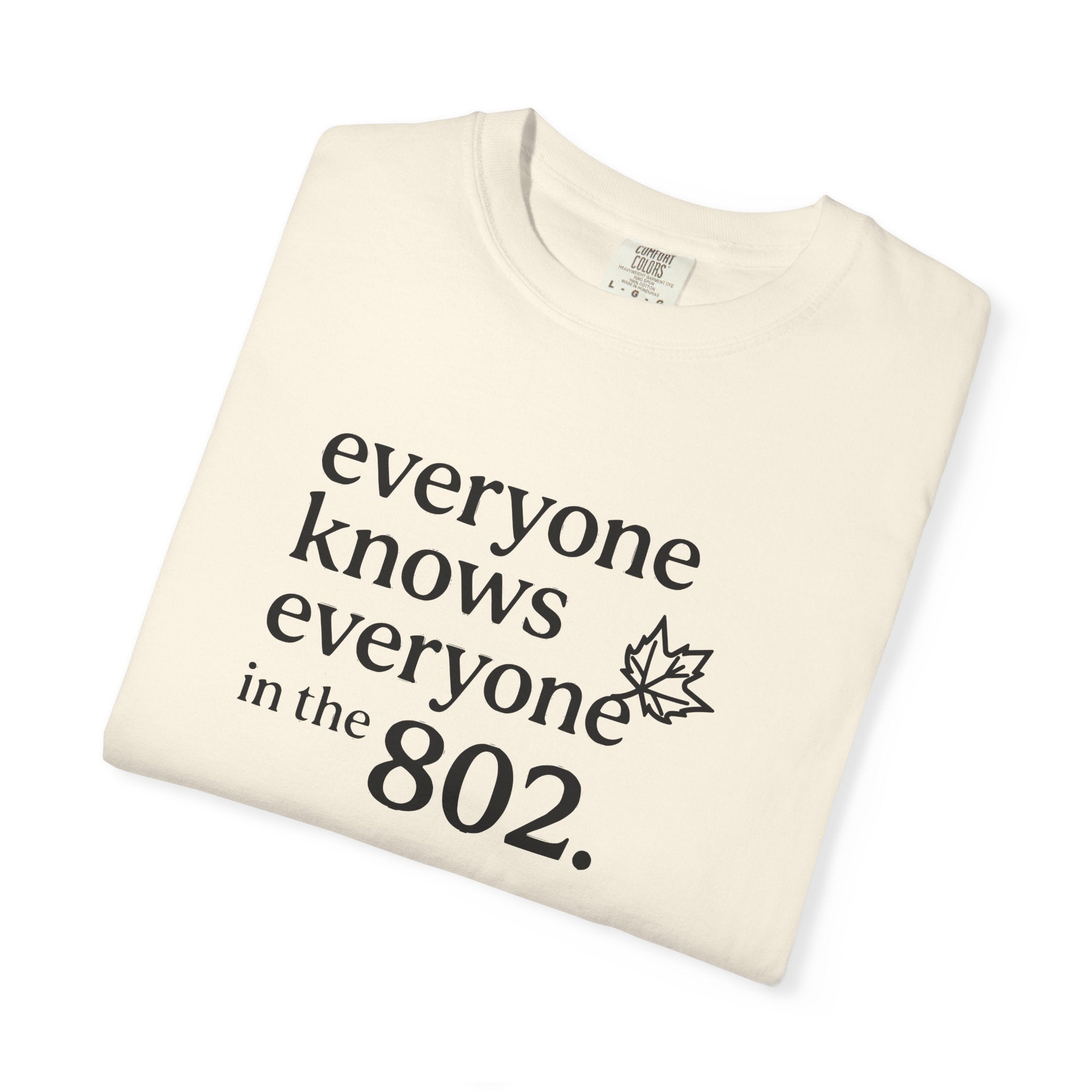 Everyone Knows Everyone in the 802 Vermont Area Code T-Shirt