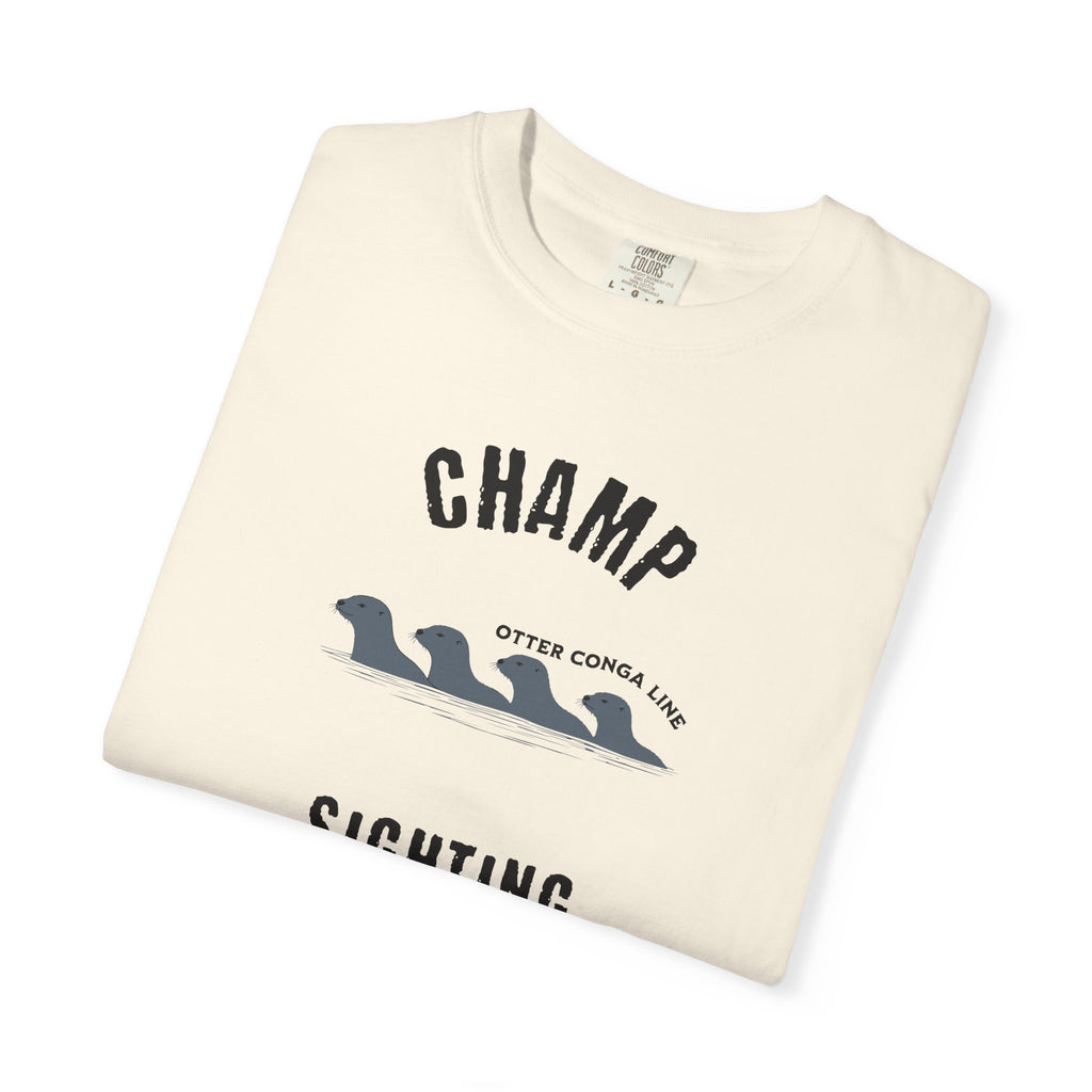 Champ Sighting T-Shirt | Lake Champlain Vermont Otters | Funny Vermont Lake Monster Shirt | Comfort Colors Unisex Graphic Tee