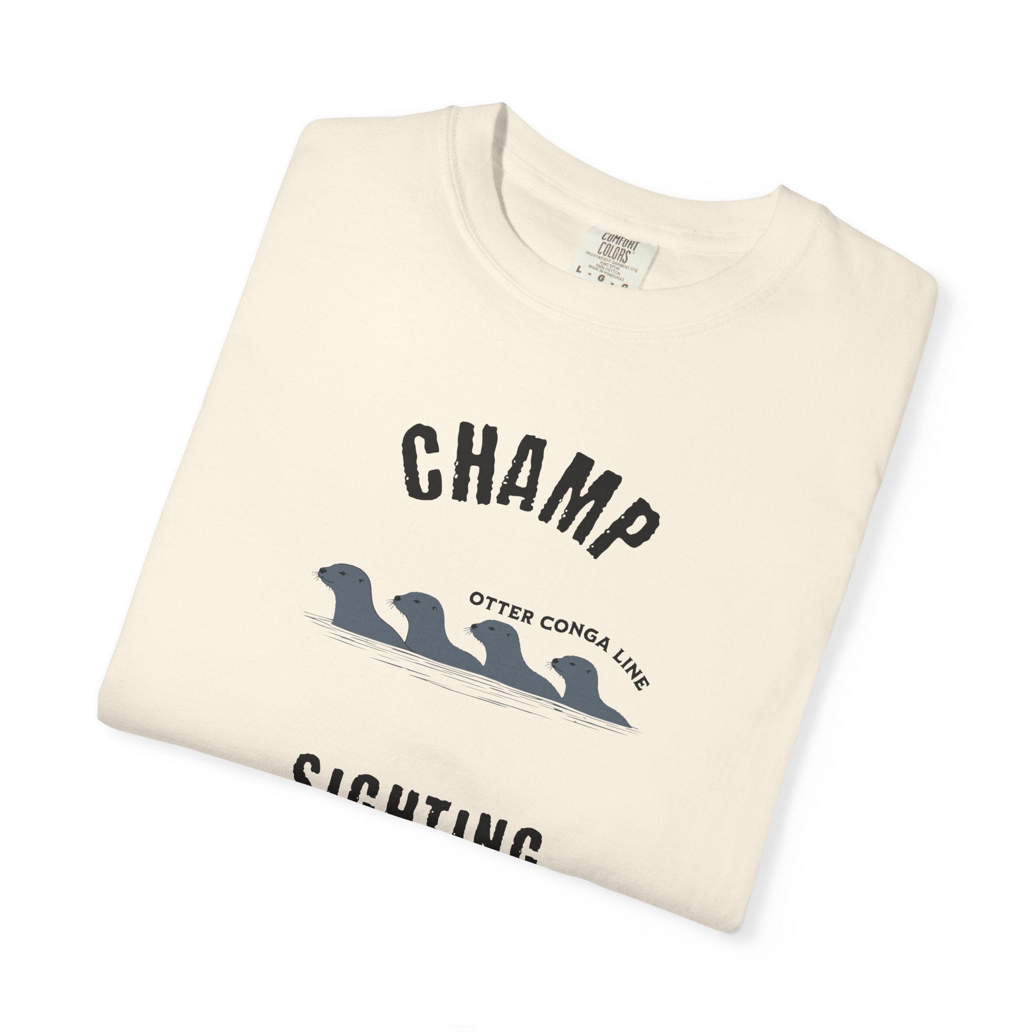 Champ Sighting T-Shirt | Lake Champlain Vermont Otters | Funny Vermont Lake Monster Shirt | Comfort Colors Unisex Graphic Tee