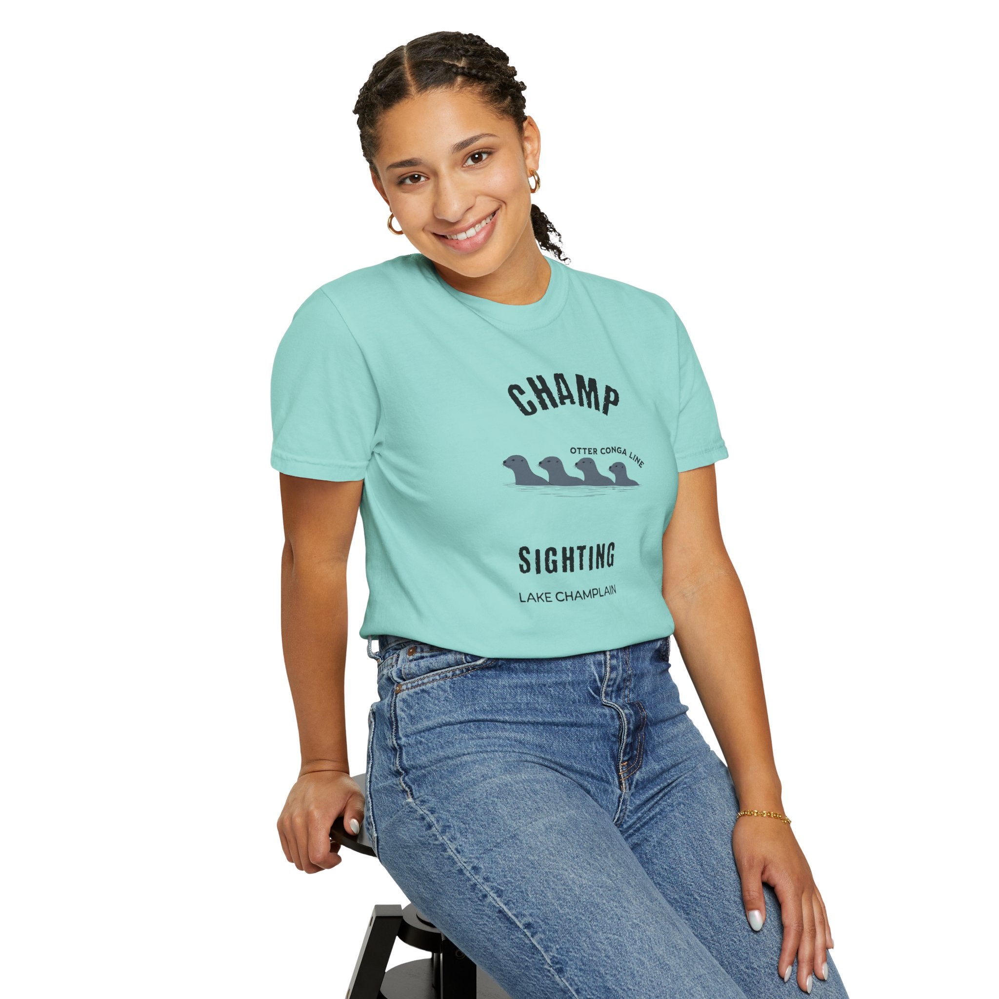 Champ Sighting T-Shirt | Lake Champlain Vermont Otters | Funny Vermont Lake Monster Shirt | Comfort Colors Unisex Graphic Tee