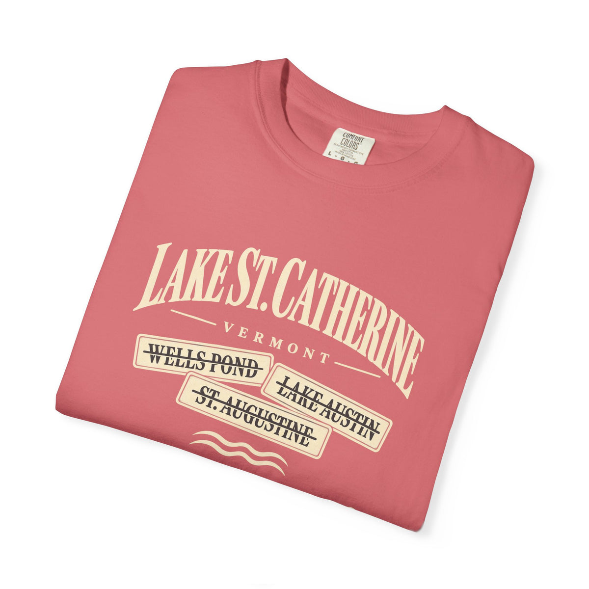 Lake St. Catherine Vermont T‑Shirt — 'What's In A Name?' Vintage Lakeside Tee