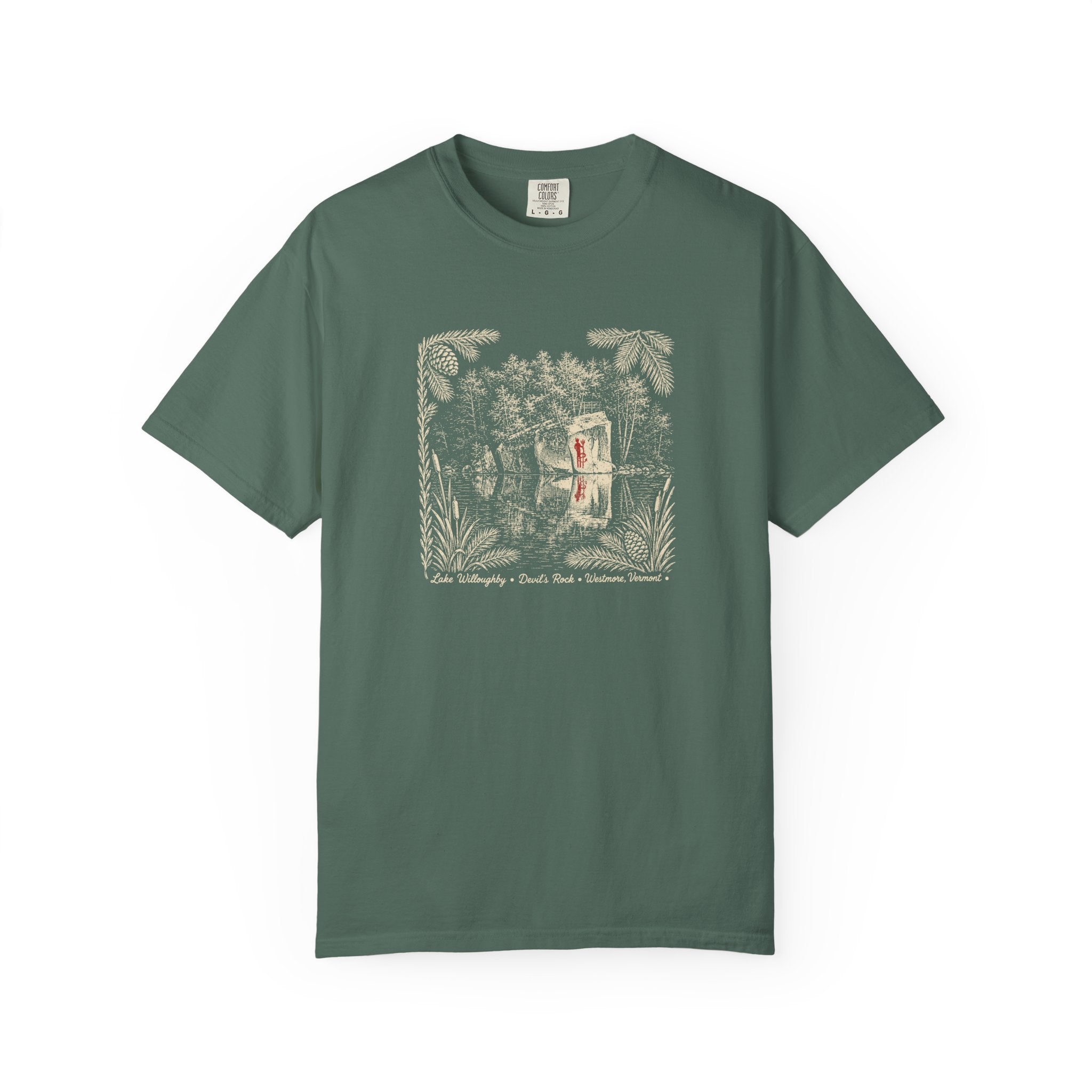 Lake Willoughby  Graphic T-Shirt — 'Devil's Rock' Nautical Tee