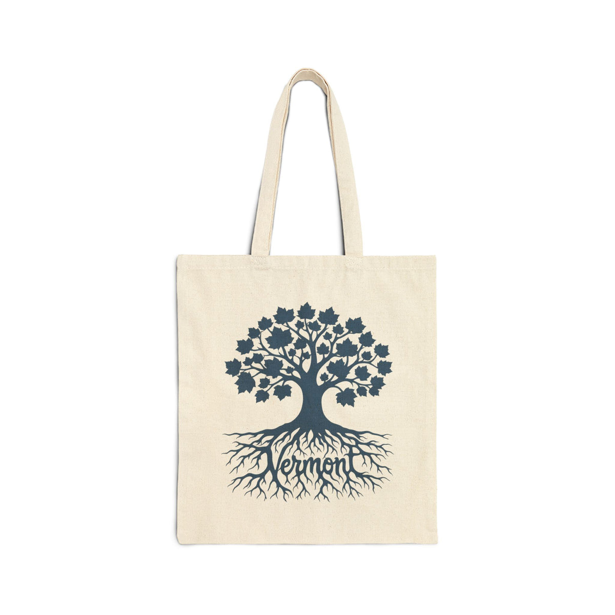 Vermont Tree of Life Canvas Tote Bag – Eco-Friendly Farmer's Market Bag