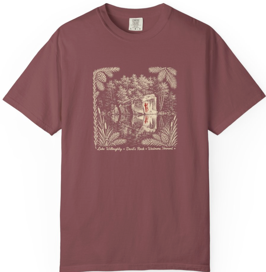 Lake Willoughby  Graphic T-Shirt — 'Devil's Rock' Nautical Tee