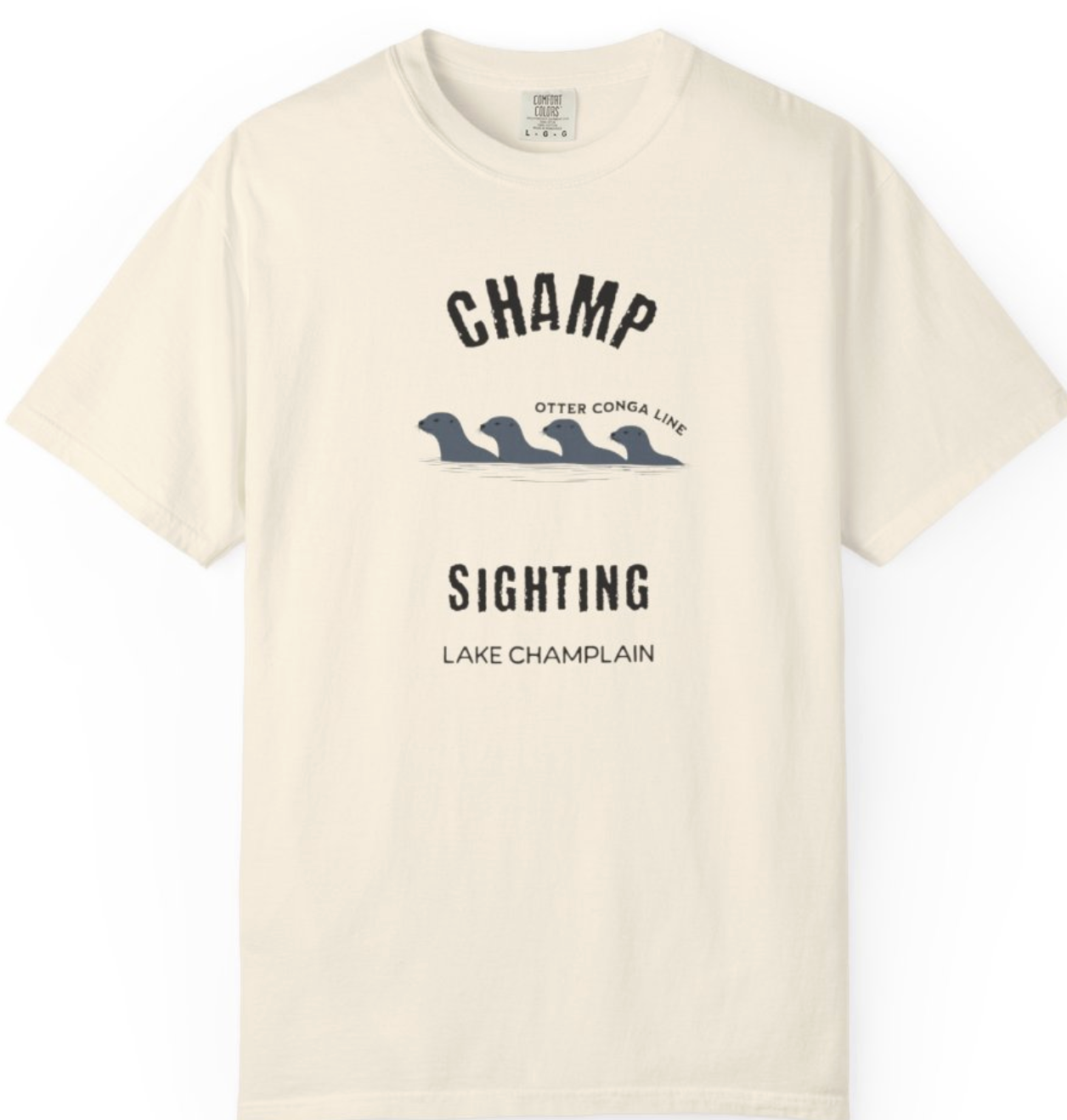 Champ Sighting T-Shirt | Lake Champlain Vermont Otters | Funny Vermont Lake Monster Shirt | Comfort Colors Unisex Graphic Tee
