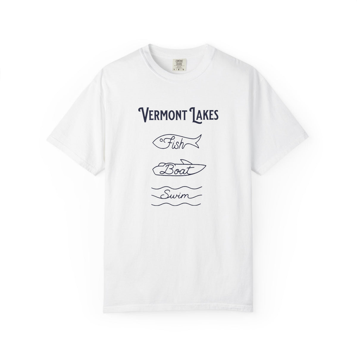 Vermont Lakes "Fish • Boat • Swim" T-Shirt