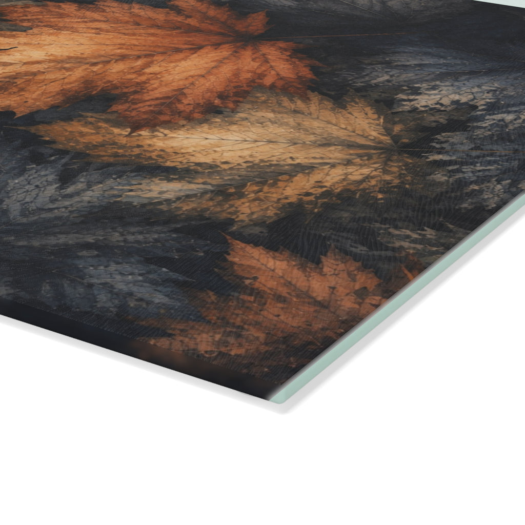 Glass Cutting Board- Vermont Fall Maple