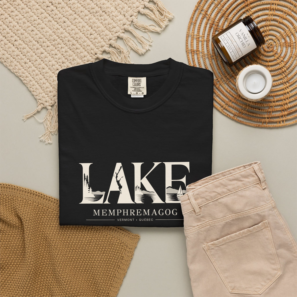 Lake Memphremagog Wordmark T-Shirt