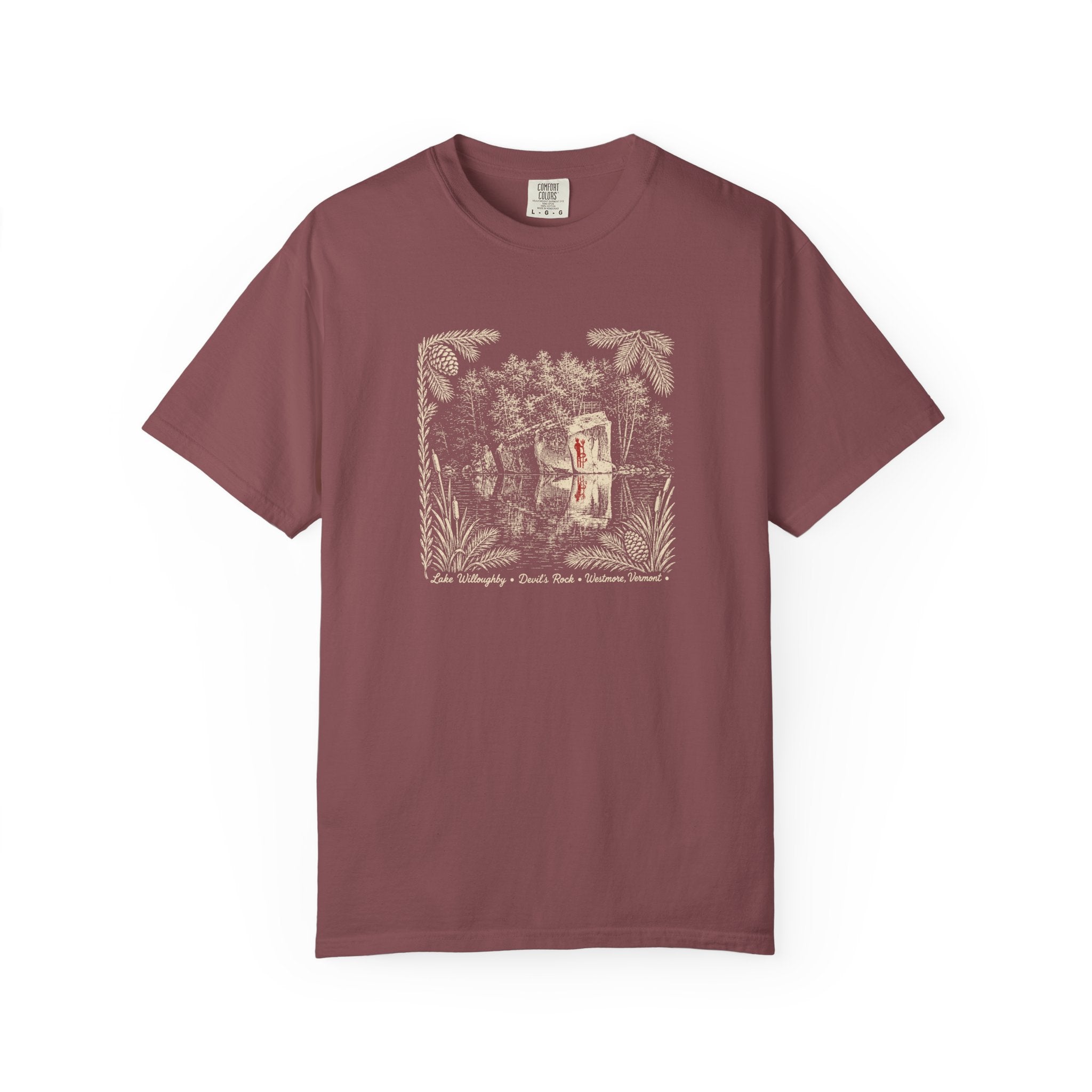 Lake Willoughby  Graphic T-Shirt — 'Devil's Rock' Nautical Tee