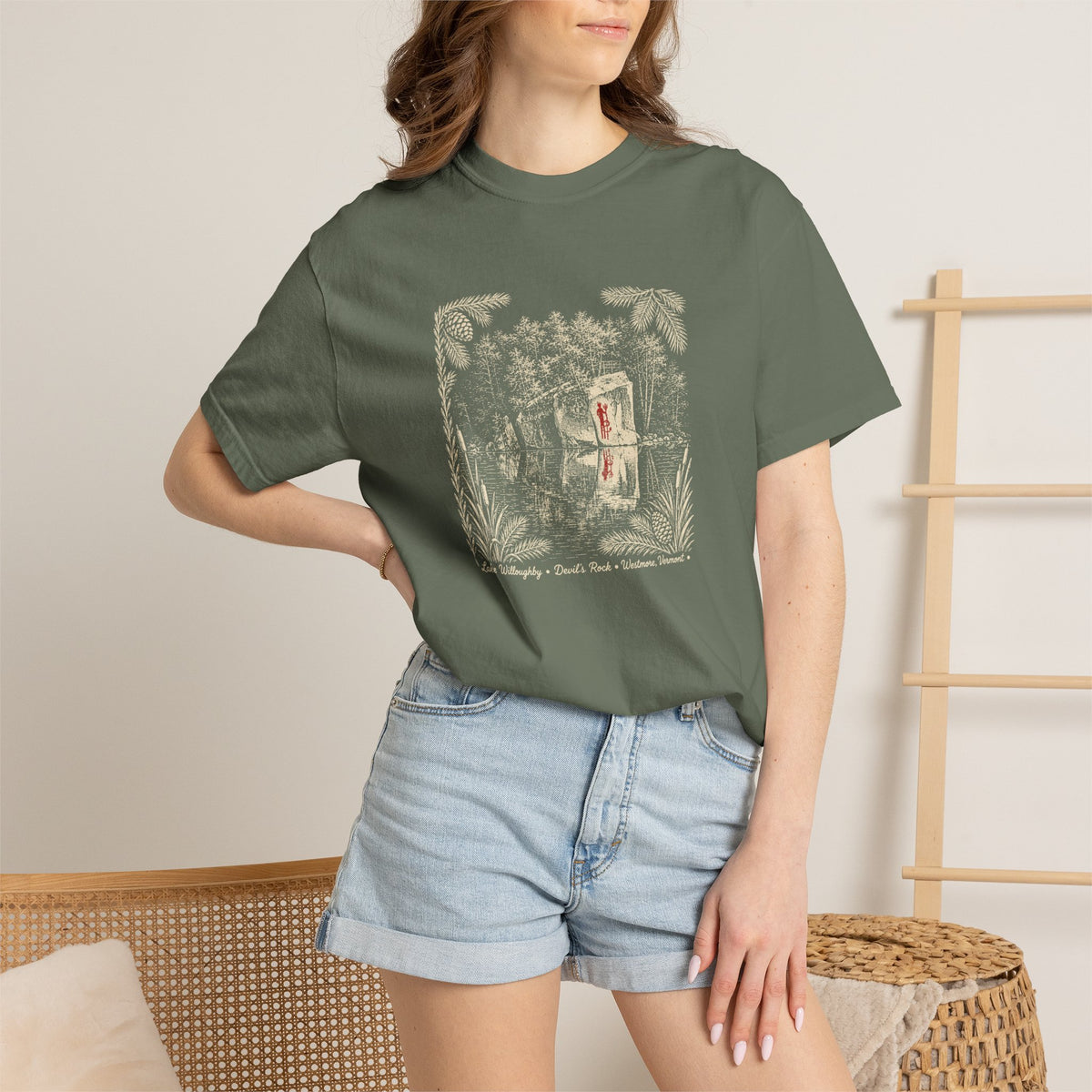 Lake Willoughby  Graphic T-Shirt — 'Devil's Rock' Nautical Tee
