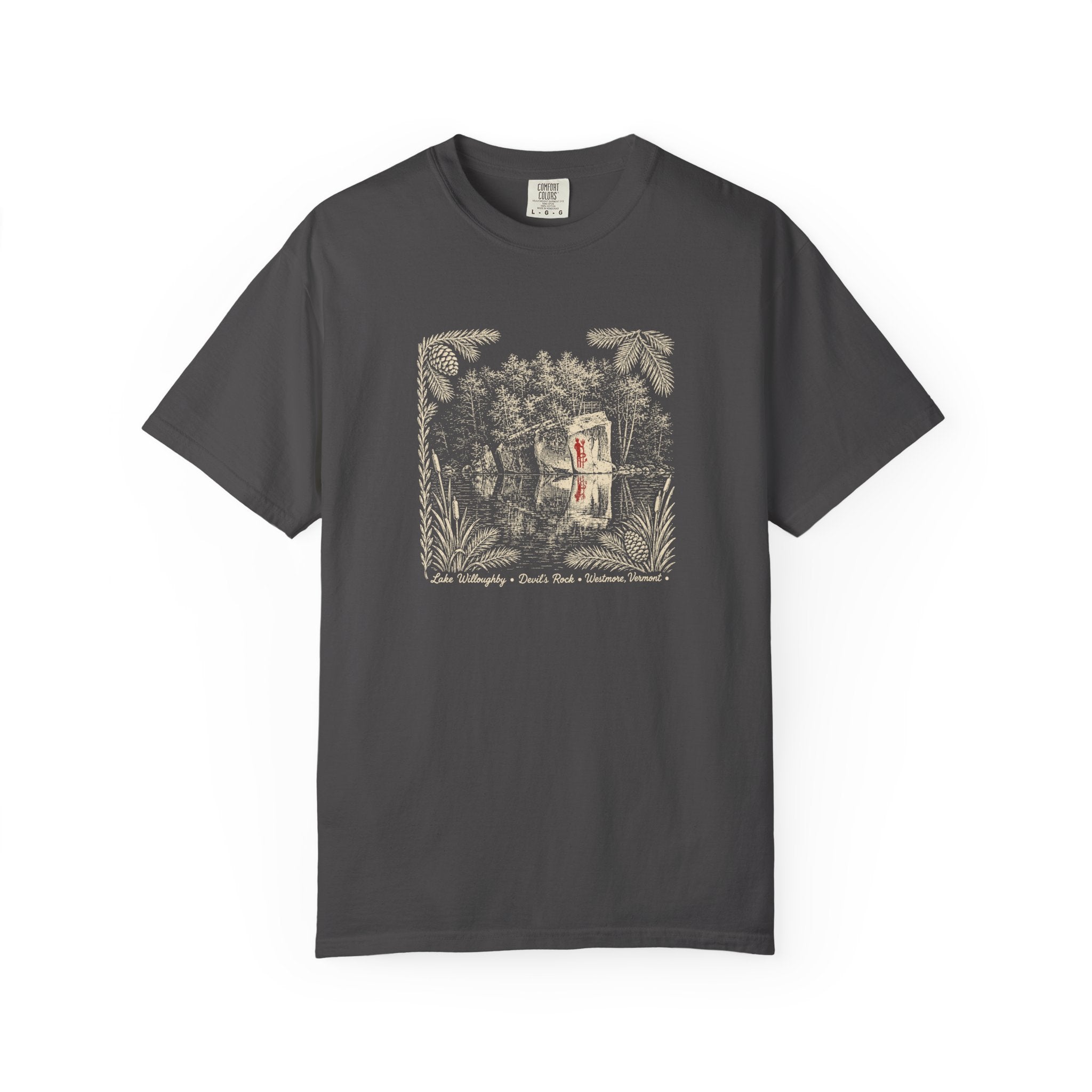 Lake Willoughby  Graphic T-Shirt — 'Devil's Rock' Nautical Tee