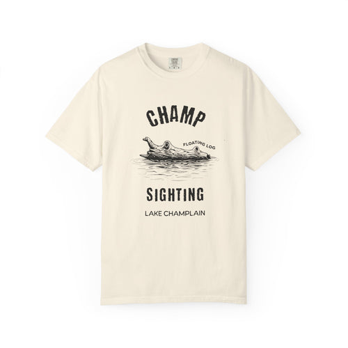 Champ Sighting T-Shirt | Lake Champlain Vermont Cryptid Tee | Funny Vermont Lake Monster Shirt | Comfort Colors Unisex Graphic Tee