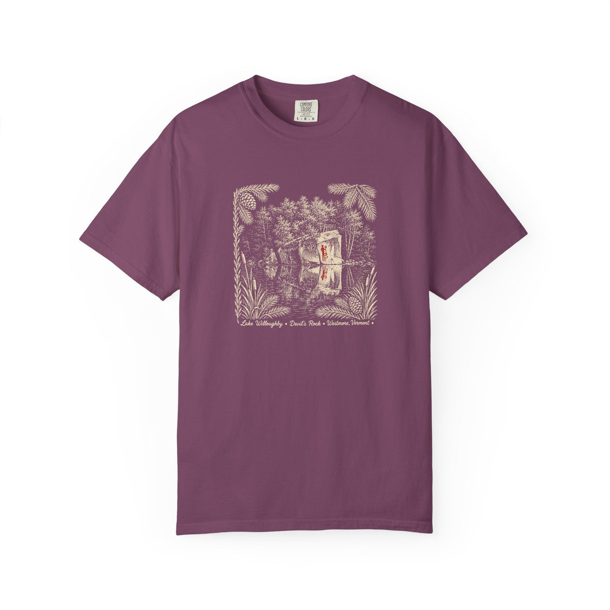 Lake Willoughby  Graphic T-Shirt — 'Devil's Rock' Nautical Tee