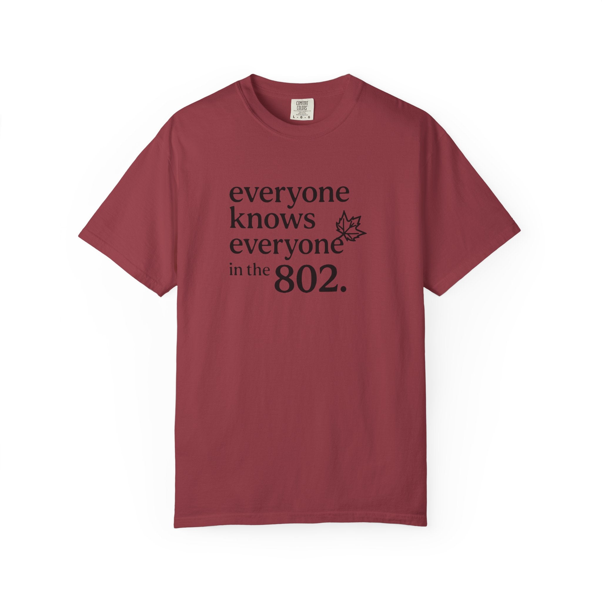 Everyone Knows Everyone in the 802 Vermont Area Code T-Shirt