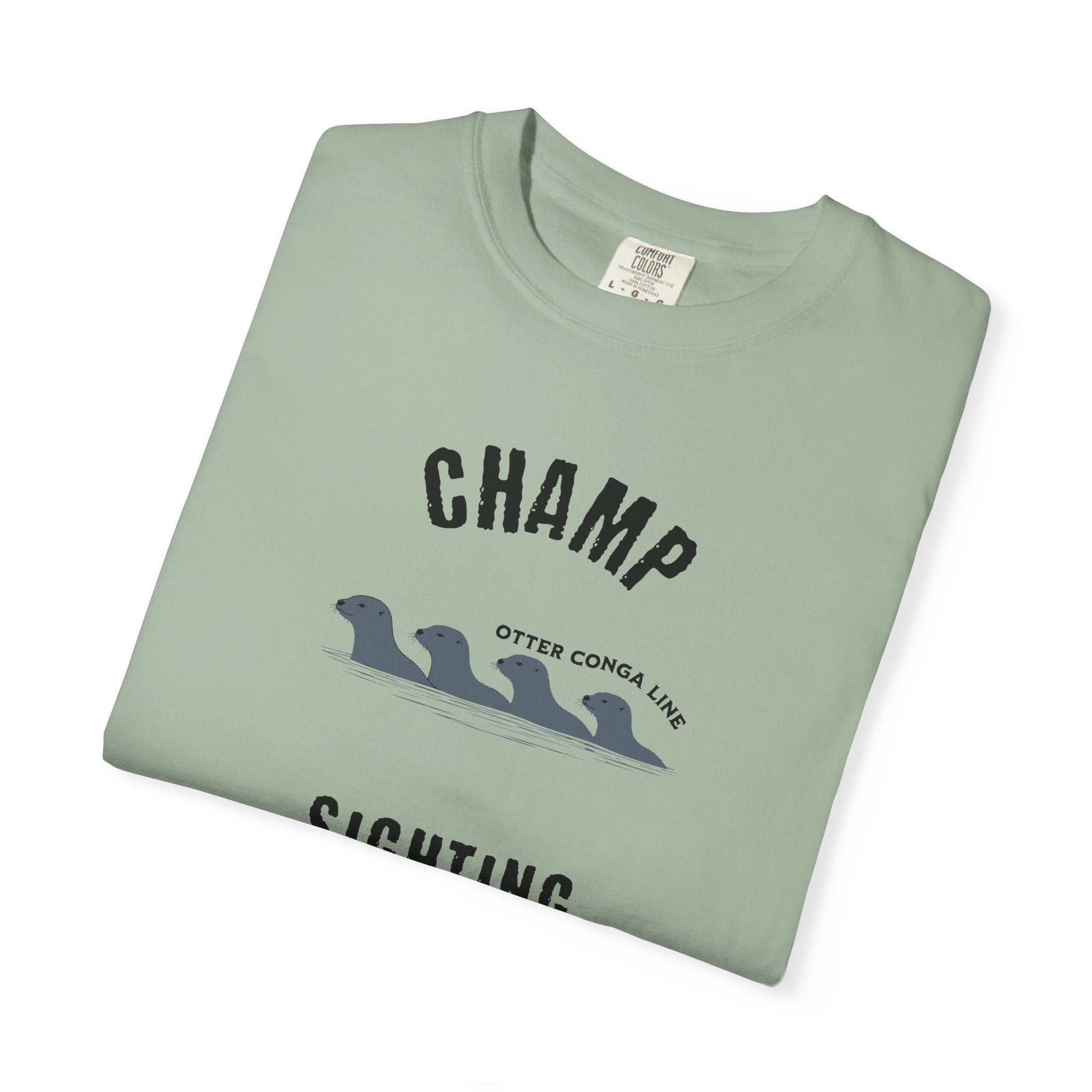Champ Sighting T-Shirt | Lake Champlain Vermont Otters | Funny Vermont Lake Monster Shirt | Comfort Colors Unisex Graphic Tee
